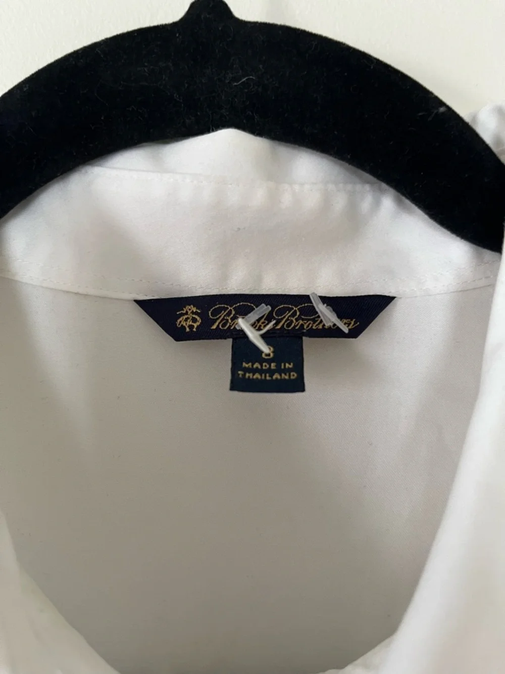 Brooks Brothers White Shirt Dress 8 Cotton Button Front Preppy Old Money Modest - Picture 8 of 9